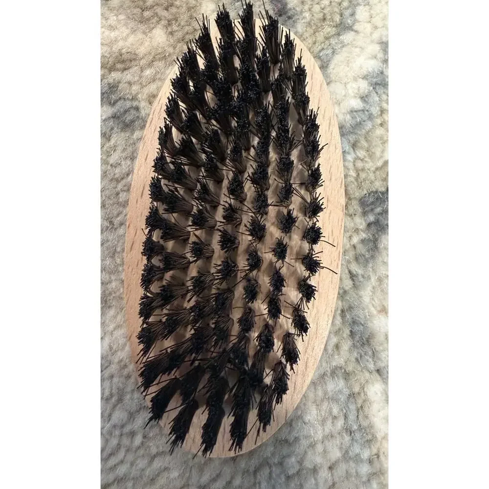 Every Man Jack Men's Beard Hair Brush with Cruelty-Free Vegan Bristles NEW